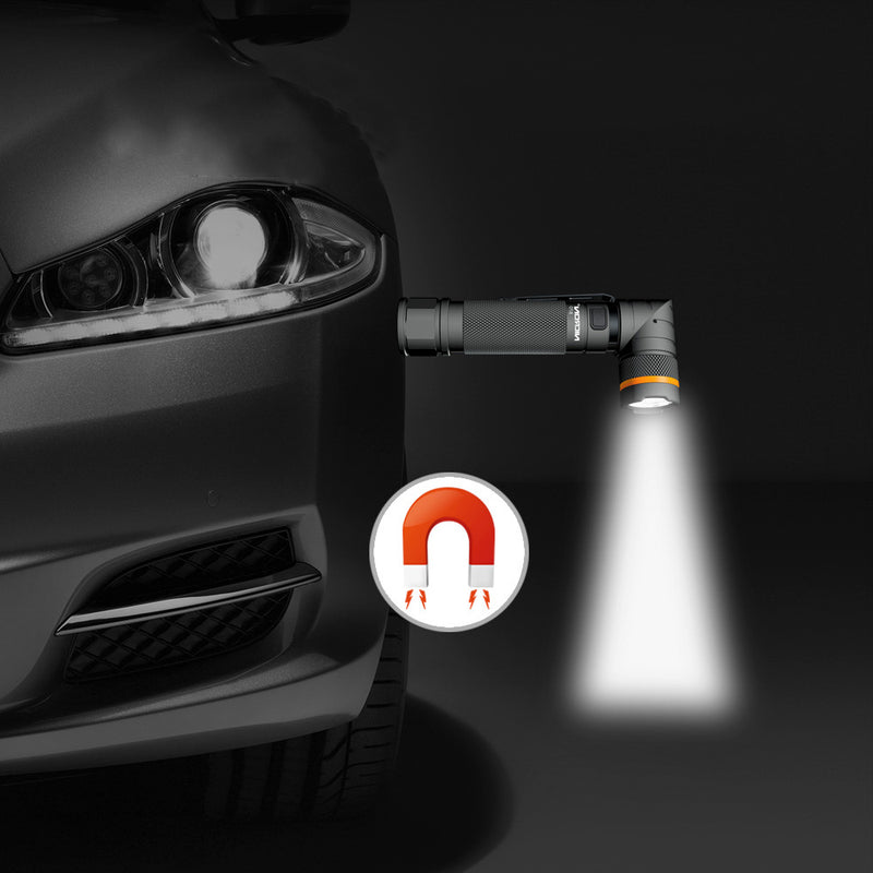 NICRON B70 800lm Flashlight Magnet 90 Waterproof 4 Modes Zoomable LED Work Lamp Camping Hunting Emergency Lantern