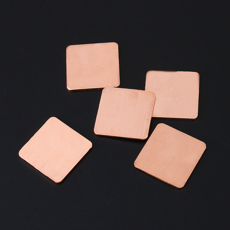 5pcs 20201.2mm Heat Sink Copper Shim Cooling Plate Thermal Pads