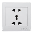 AC 110-250V 10A Dual Port 5-hole Wall Charger Socket Power Outlets Panel