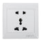 AC 110-250V 10A Dual Port 5-hole Wall Charger Socket Power Outlets Panel