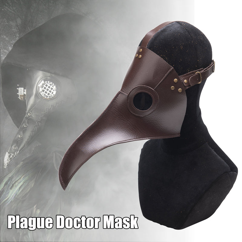 Halloween Plague Doctor Bird Steampunk Mask Long Nose Beak Cosplay Costume Props
