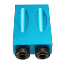 Woodwork Guide Oblique Hole Positioner 6/8/10mm 15 Degree Woodworking Locator Pocket Hole Jig