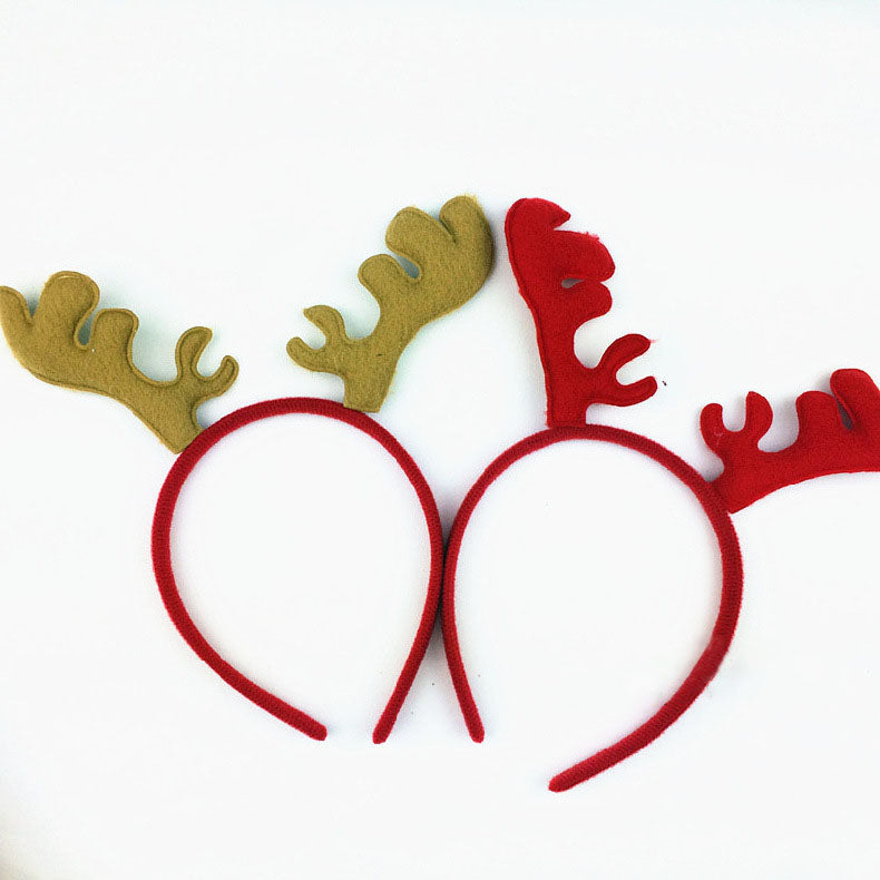Christmas Headband Antlers Ear Hair Hoop Christmas Party Hair Accessories Deer Hair Buckle Decorati