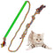 Dog Rod Toy Pet Teaser Chewing Rope Interactive Stick Colorful Rotar Outdoor Extendable Funny Cat Bite Rotary Oral Care Extendable Colorful Pets Toys
