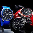 SINOBI 1255 Luminous Waterproof Sport Style Quartz Watch Silicone Strap Clock Men Watches