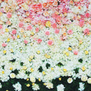 3x5FT 5x7FT Vinyl Pink Rose White Flower Green Grass Photography Backdrop Background Studio Prop