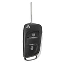 2 BTN Car Key Case Fob Fold Remote Uncut Blade for Peugeot 107 207 307 308 407