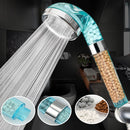 Handheld Negative Ion SPA Pressurize Shower Head Bathroom Healthy Water Saving Spray Nozzle