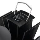 EQ2-BK(3BL) Heat Powered Wood Stove Fan Silent Eco-Friendly Fireplace Fan for Wood Log Burner