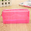 Clear Cosmetic Bags Pouch Zipper Toiletry Multifunctional Plastic PP Bag Lady Makeup Case L Size