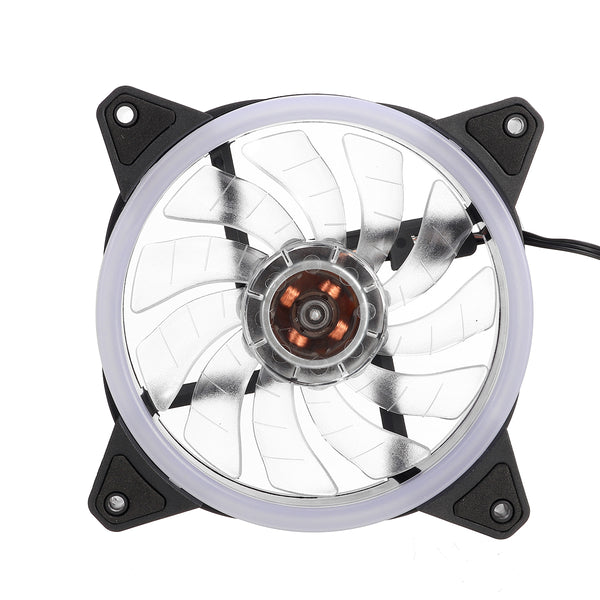 120mm PC Case Fan Computer Ultra Silent LED Lights Cooler Cooling Heatsink