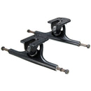 2pcs Skateboard Truck Professional Universal Longboard Hollow Black