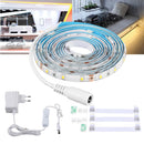 DC12V 4PCS 50cm SMD3528 30LED Strip Light TV Backlight Indoor Outdoor Cabinet Lamp with EU Power Adapter