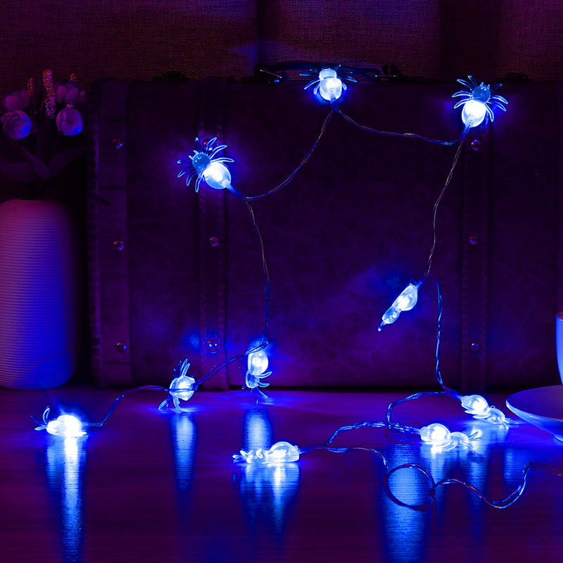 KCASA 2M 20 LED Halloween Spider String Lights LED Fairy Lights for Festival Christmas Halloween