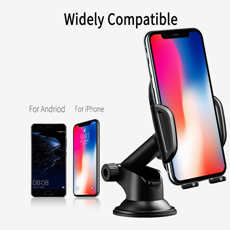 2 In 1 10W Qi Wireless Charger Fast Charging Infrared Induction Air Vent Dashboard Car Phone Holder For 4.0-6.5 Inch Smart Phone iPhone Xiaomi