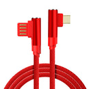 Bakeey 2.4A Dual 90 Degree Elbow Type C Micro USB  Fast Charging Data Cable For Xiaomi MI8 MI9 HUAWEI Oneplus 7 Pocophone F1 S10 S10+