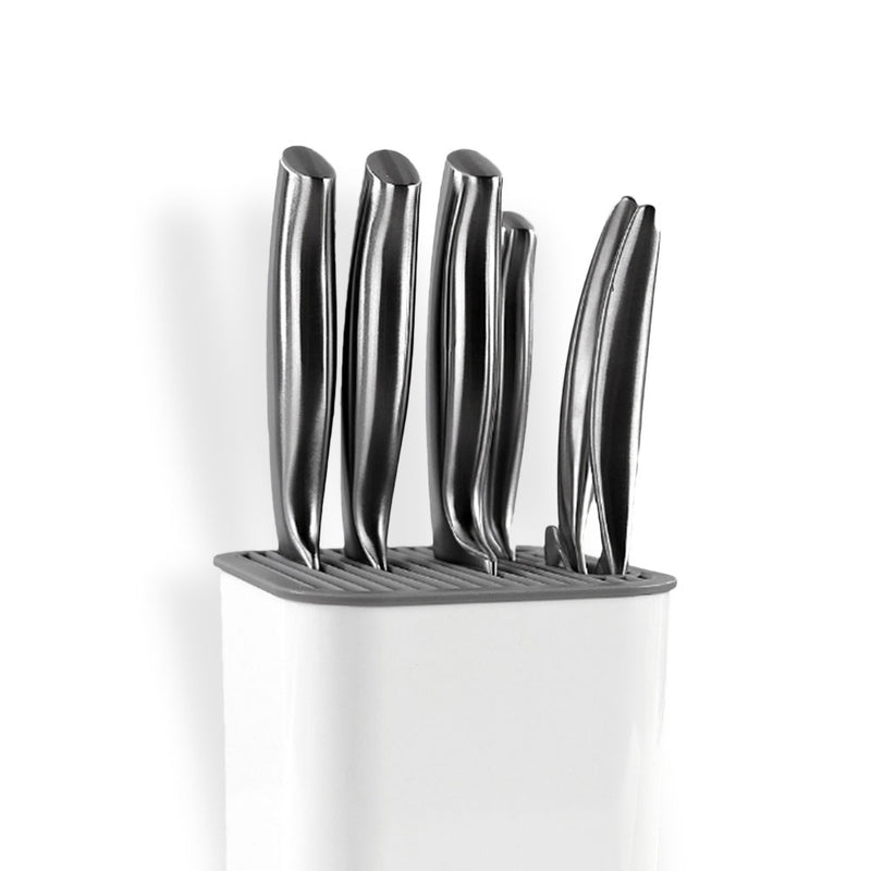 HUOHOU Universal Cutter Holder Countertop Stand Block Organizer Kitchen Storage Container