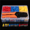 900Pcs Electrical Wire Connectors Terminals with Crimping Plier Assorted Set