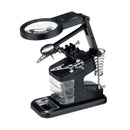 3X 4.5X 10 LEDs Soldering Iron Magnifier Welding Magnifying Glass Tool W/3 Boxes