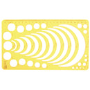 Circle Radius Semicircle Drawing Template KT Soft Plastic Ruler Jewelry Building Design Drawing Board