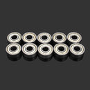 Machifit 10pcs 6x17x6mm 606zz Steel Sealed Shielded Deep Groove Ball Bearing
