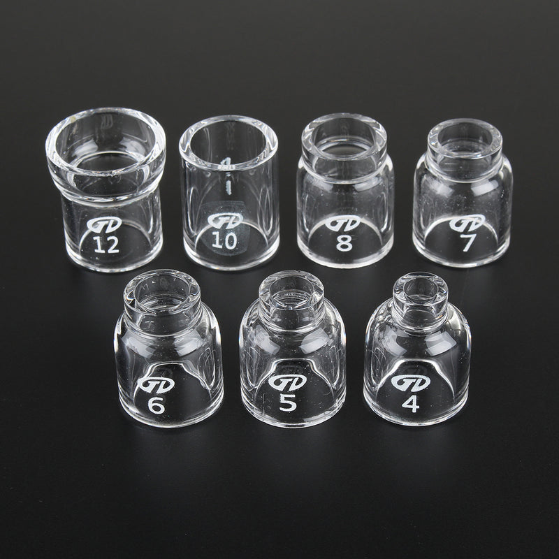 36Pcs TIG Welding Accessories Torch Stubby Gas Slot Glass Cup for WP-17/18/26