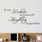 71X30CM If You Believe English Letter Wall Stickers Home Bedroom Decoration