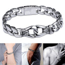 Men's Stainless Steel Polished Silver Heavy Huge Curb Link Chain Bracelet Bangle