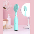Facial Brush Rechargeable Hand-held Electric Silica Gel Facial Cleanser Electric Facial Brush Household Portable Facial Cleanser And Massager Facial Care Tools Face Cleanser