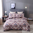 3 PCS Bedding Sets Botanic Flower Printing Quilt Cover Pillowcase For Full Size
