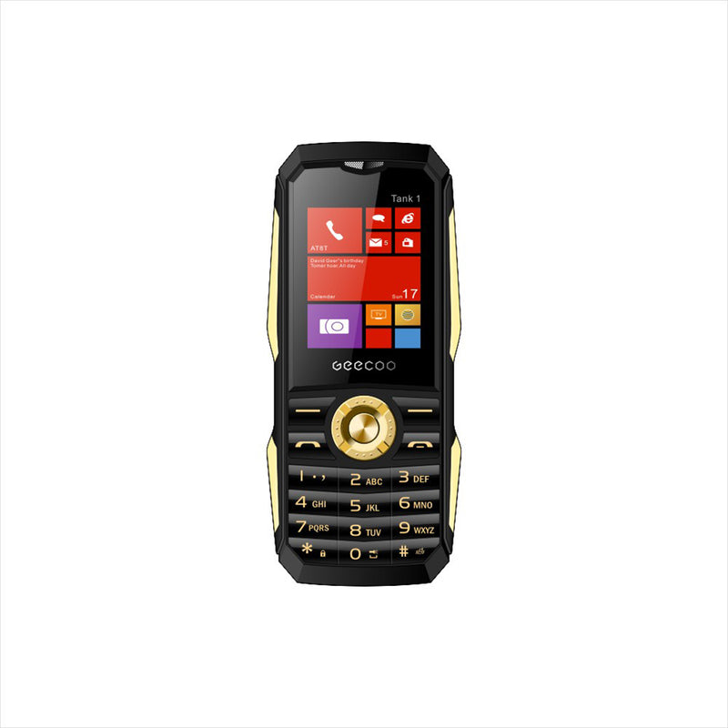 GEECOO Tank 1 1.8inch 1700mAh Bluetooth FM Dual SIM Card Dual Standby Feature Rugged Phone