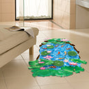 Miico Creative 3D Goldfish Lotus Pond PVC Removable Home Room Decorative Wall Floor Decor Sticker