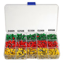 Crimping Tool Crimper Plier with 990pc Tube End Ferrule Terminals Assortment Kit