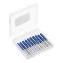 Drillpro 10pcs 3.175mm Shank 60 Degree 0.1/0.2/0.3mm Tip Tungsten Steel Engraving Bit CNC Tool