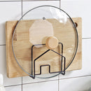 Kitchen Shelf Hanging Chopping Board Cutting Holder Storage Lid Iron Shelves Shelf Rack