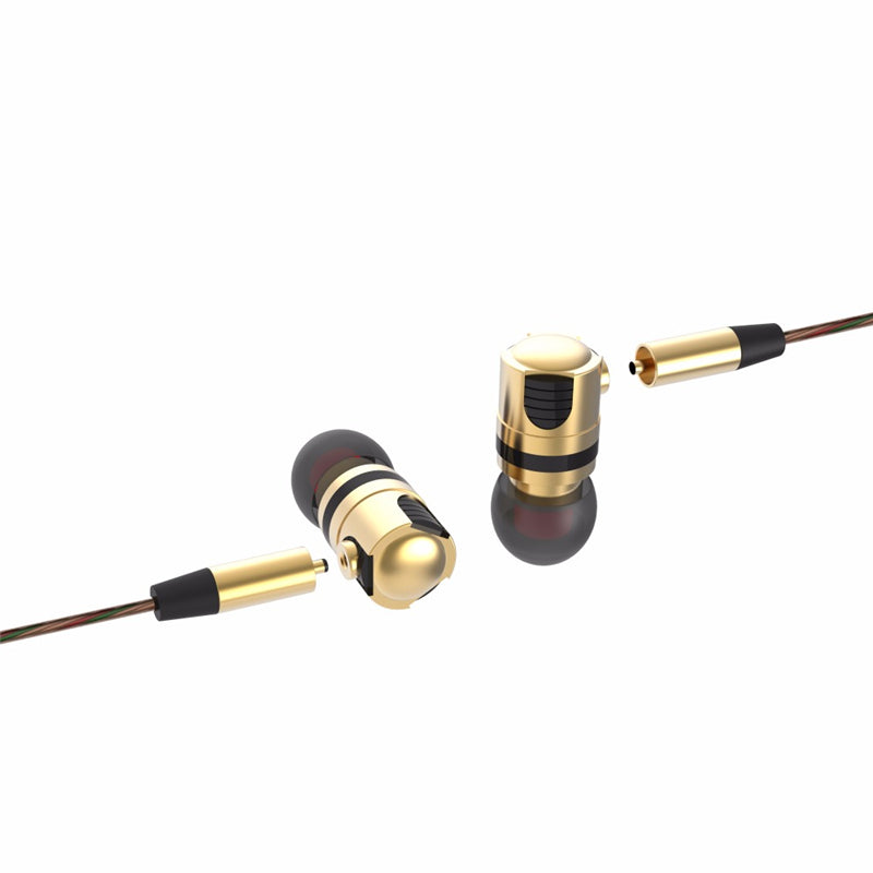 Plextone X46M Metal 3.5mm Wired Control Earphone Detachable Cable Heavy Bass Headphone with Mic