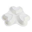 3 Sections Ceramic Dish Candy Dessert Snack Porcelain Serving Tray Table Decor Kitchen Storage Container