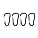 Screw Lock D-Shaped Carabiner Hook Keyring Clip