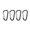 Screw Lock D-Shaped Carabiner Hook Keyring Clip