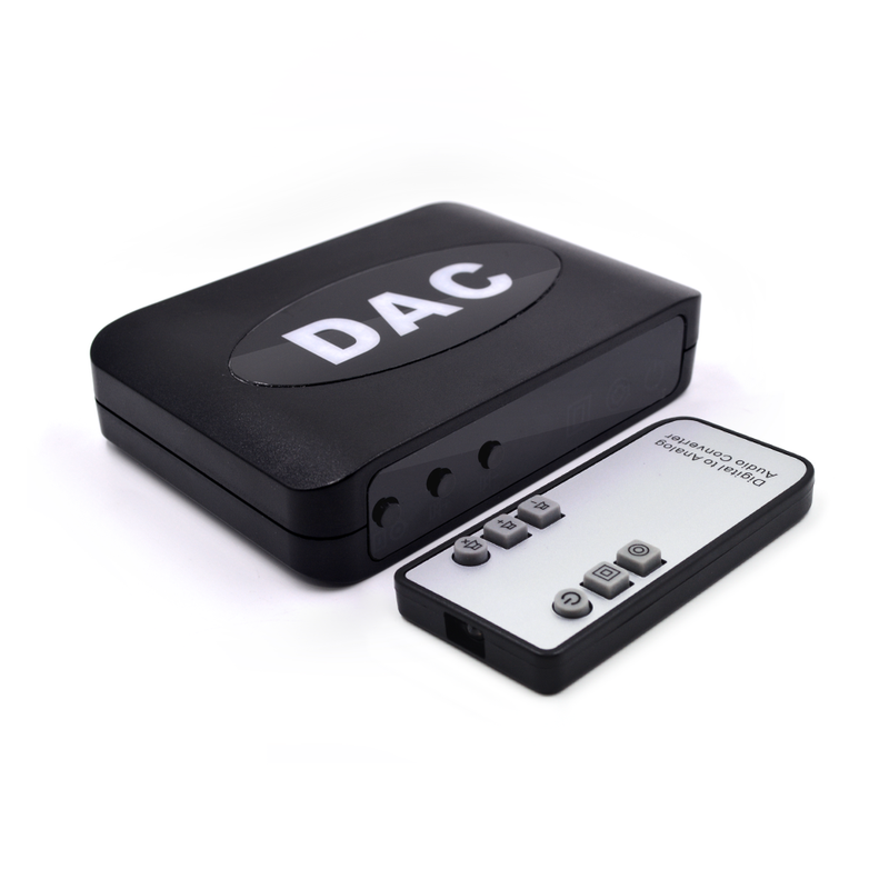 Digital to Analog Audio Converter Audio Signals to AV Power Amplifiers Audio Adapter