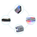 Rechargeable Blue Red LED Flashing Shoulder Light Traffic Warning Signal Lamp