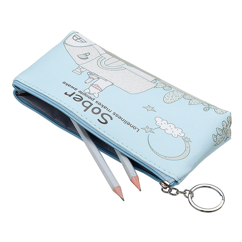 Dog Paradise Pencil Bag PU Storage Box Cartoon Cute Pen Case Big Capacity Office School Supplies Stationery Gift for Students Kids