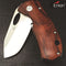 Enlan EL-05 Folding Pocket Knife with 8Cr13Mov Blade Wood Handle Liner Lock Stainless Steel Knife Home Cutter