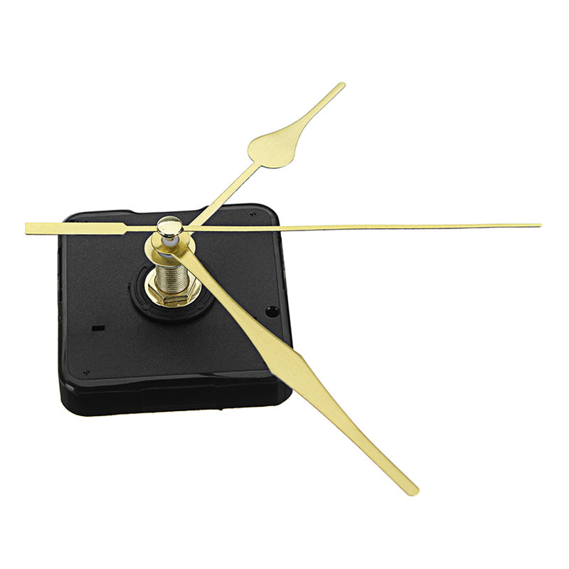 10pcs 20mm Shaft Length Gold Hands Quartz Wall Clock Silent Movement Mechanism Repair Parts