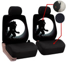 Wolves Howling Print Car Double Seat Cover Cushion Chair Protector Mat Universal