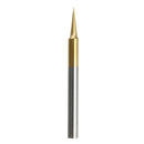 10pcs 0.1mm 15 Degree Titanium Coated Carbide Flat Bottom PCB Engraving Bit CNC Router Tool