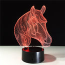 Colorful Festival Halloween LED 3D Illusion Lamp Night Light TF Card bluetooth Speaker