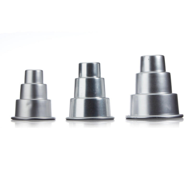 6x S/M/L Mini 3-Tier Cupcake Pudding Chocolate Cake Baking Mold Baking Pan Mould
