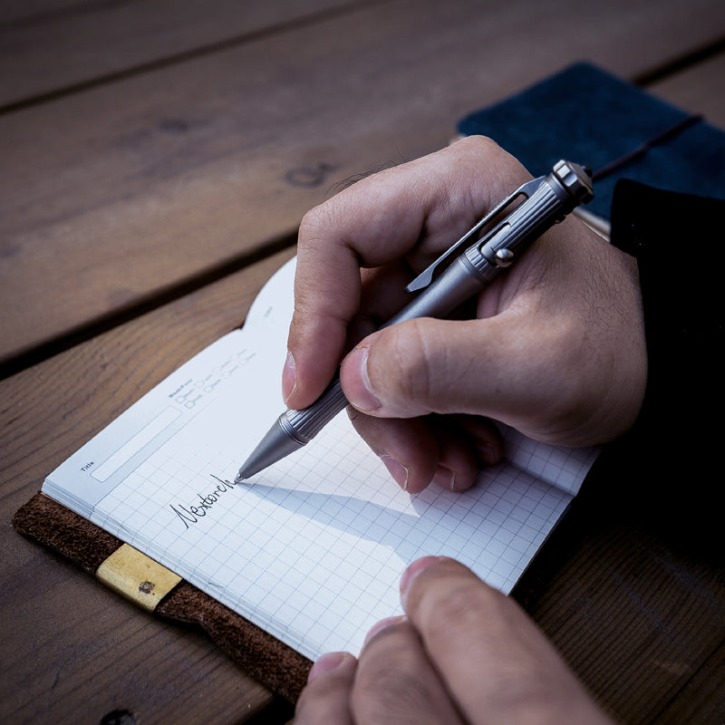 NEXTORCH Titanium Alloy 2 In 1 EDC Tactical Pen With Tungsten Steel Attack Head Writing Tool