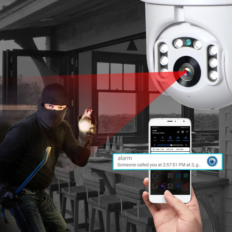 INQMEGA PTZ381 HD 1080P PTZ 360  Panoranic Waterproof IP Camera IR Night Version Two-way Audio